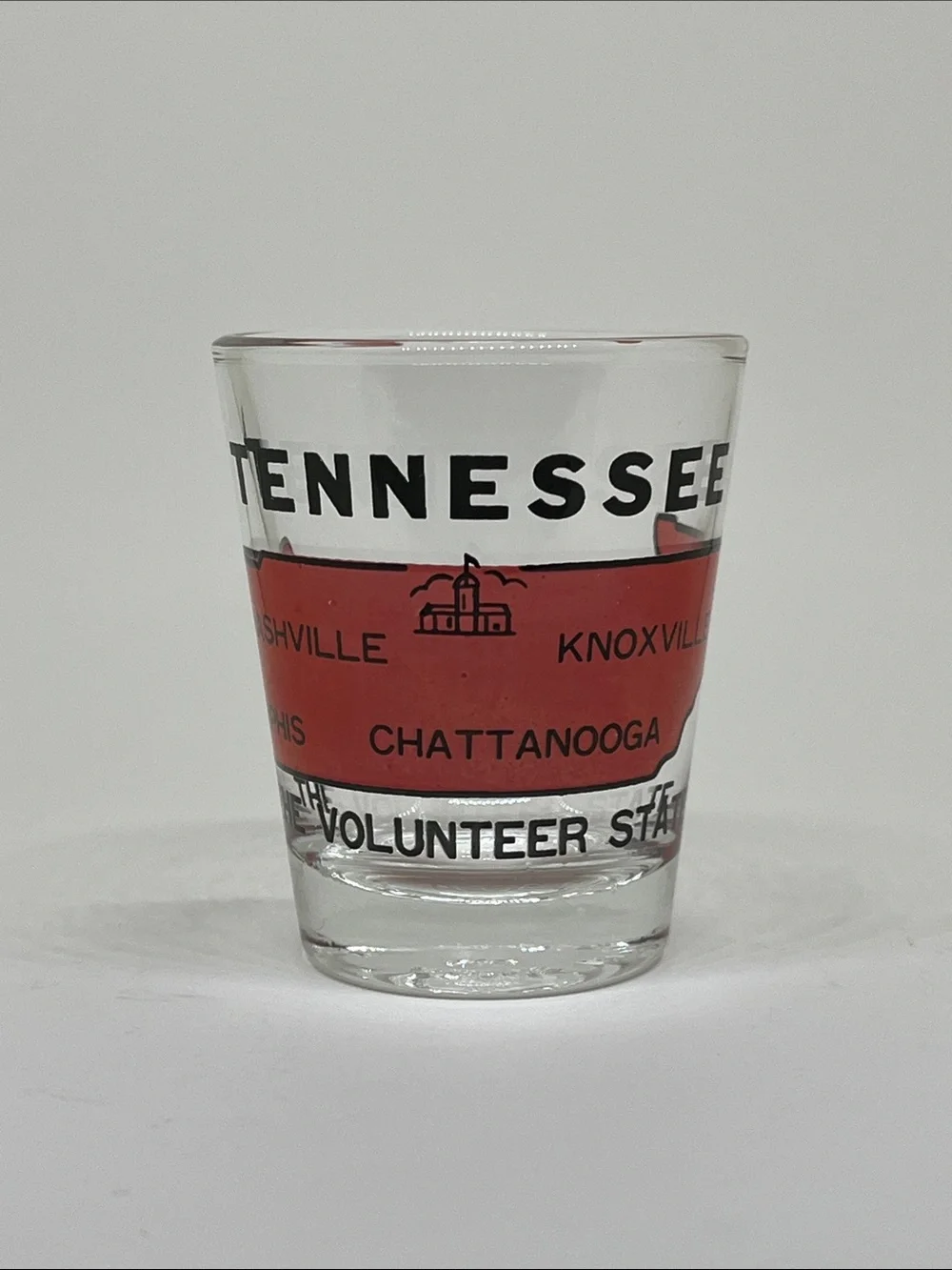 Tennessee Red Souvenir Shot Glass - Volunteer State